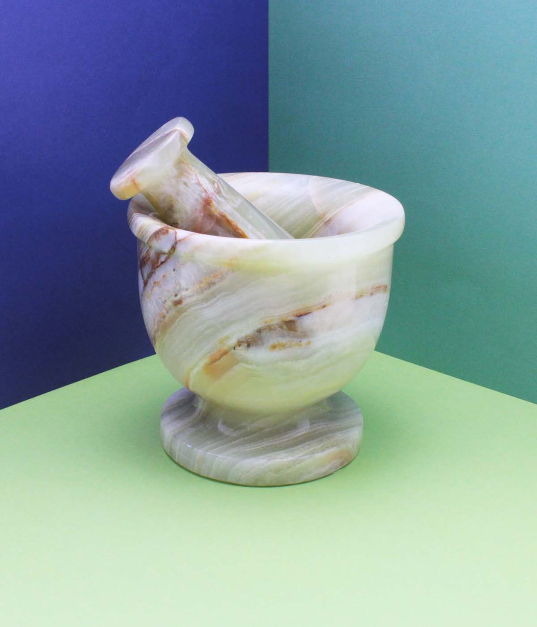 Green Onyx Mortar & Pestle The Ornate Oracle