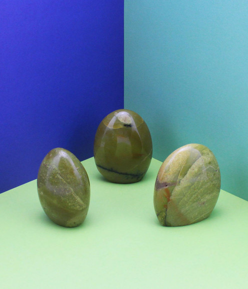 Green Opal - a variety of small free form pieces