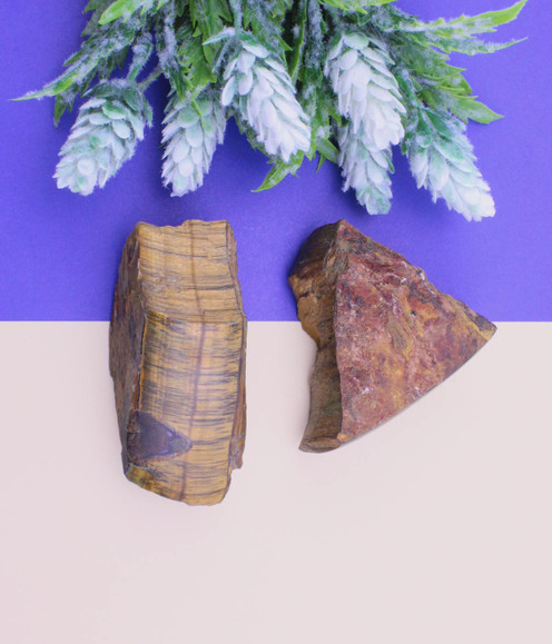 Tigers Eye Raw - a variety of large sized pieces