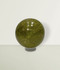 Green Opal Orb - solo piece #1, from the front, against a light lime coloured background.