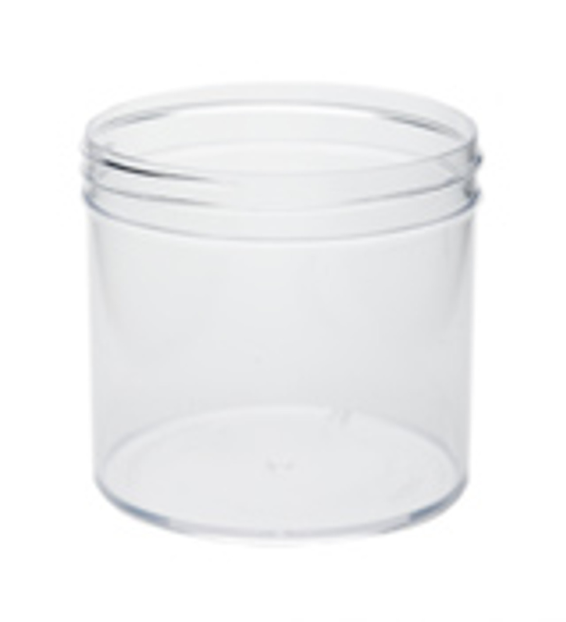 Clearance Items: 12 oz Clear Plastic Jar Regular Wall 12-89-CPS