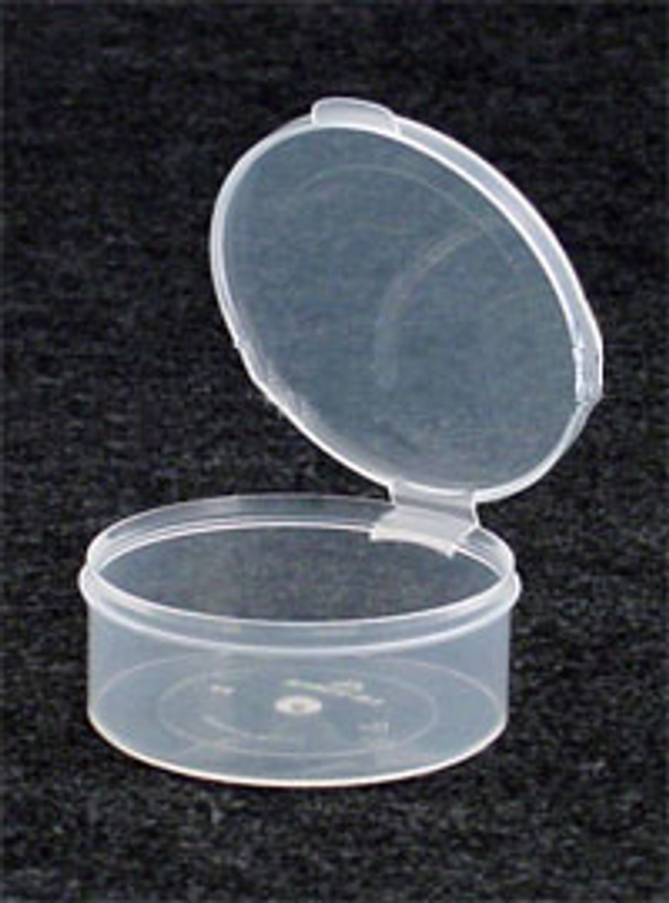 2oz Clear PP Plastic Attached Lid Containers (Clear Attached Cap) - Clear