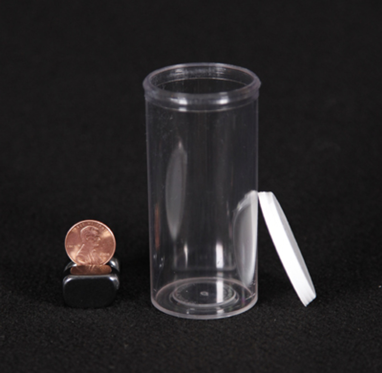 1 Dram Clear Polystyrene Plastic Vial (0.13 oz.)