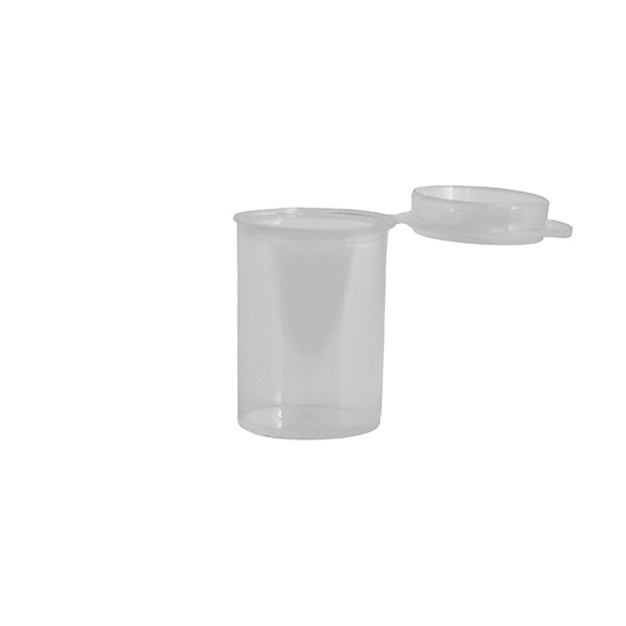 1/20 oz. Clear Hinged Lid LA-Cons - 1.25 Diameter