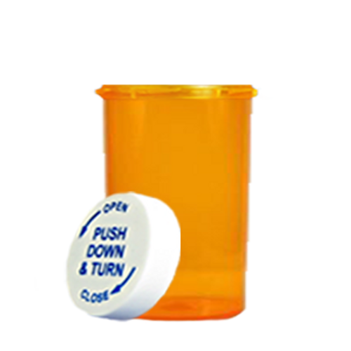 30 Dram Amber Prescription Pill Bottle PCR30A / 145 per case