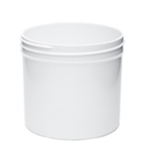 12 oz White Plastic Jar REGULAR WALL  12-89-WPP