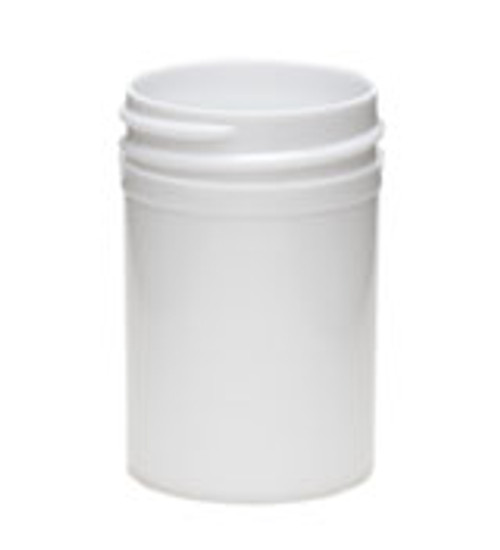 1 oz White Plastic Jar REGULAR WALL 1-38-WPP