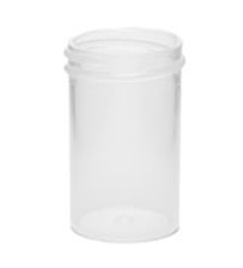 7/8 oz Natural Plastic Jar REGULAR WALL 7/8-33-UL-NPPC