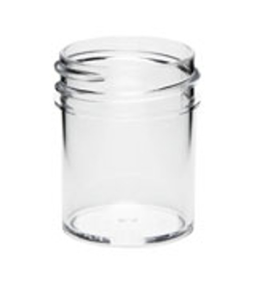 1/2 oz Clear Plastic Jar Regular Wall 1/2-33-PS