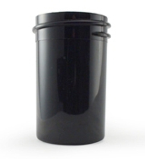7/8 oz Black Plastic Jar REGULAR WALL 7/8-33-BPP