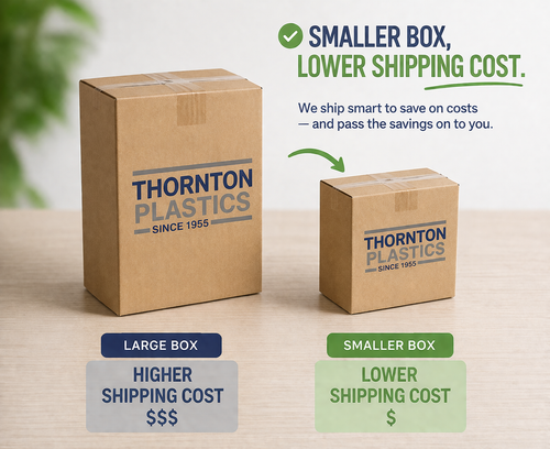 Plastic Vials with Caps in New Small Box