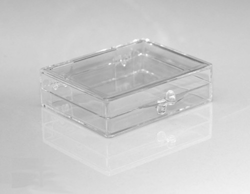 Small Clear Hinged Lid Plastic Boxes