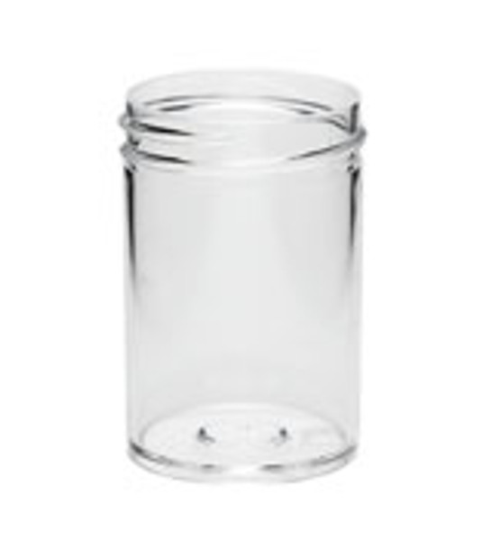 1 oz Clear Plastic Jar Regular Wall 1-38-PS