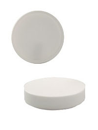 48 mm White Lids with Foam Liner