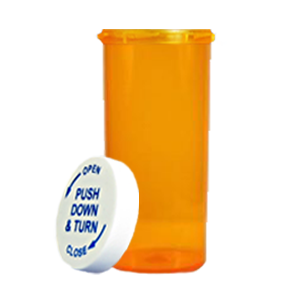 Pill Bottles Empty Plastic Amber Prescription Medicine Crafts Storage Mixed  16