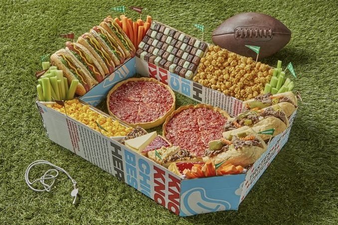 party box with various items