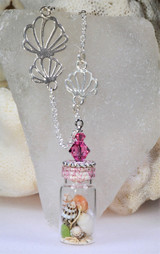 seashell pink necklace