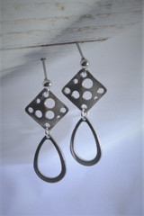 Triangle tear drop earrings