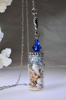 wentletrap necklace with sapphire