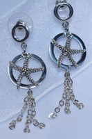 Starfish dangle earrings