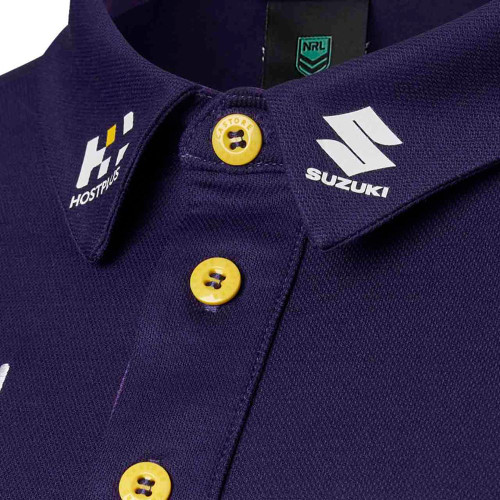 Melbourne Storm 2022 Castore Mens Media Polo Purple