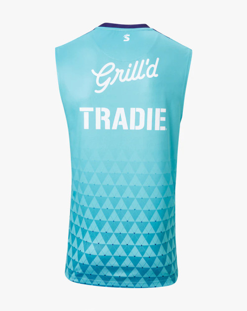 Melbourne Storm 2022 Castore Mens Training Singlet Turquoise