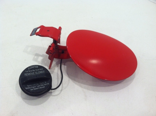9704 Corvette C5 Gas Fuel Door with Hinge and Cap Red