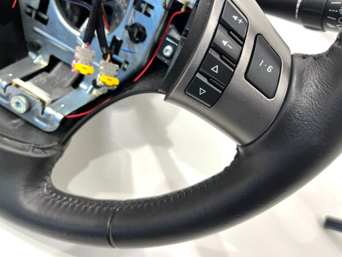 Corvette C6 Steering Wheel Black Leather OEM with Steering Column
