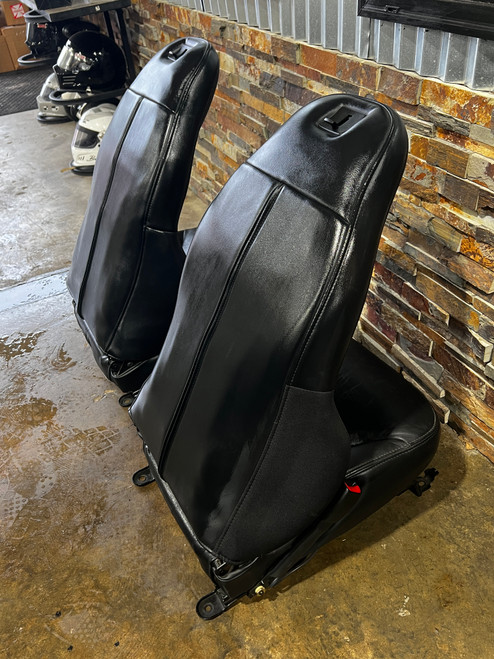 C5 Corvette Z06 Black Leather OEM Seat Set (LH & RH)