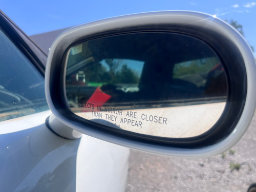 97-04 Corvette Passenger Door Mirror ASSM RH Arctic White