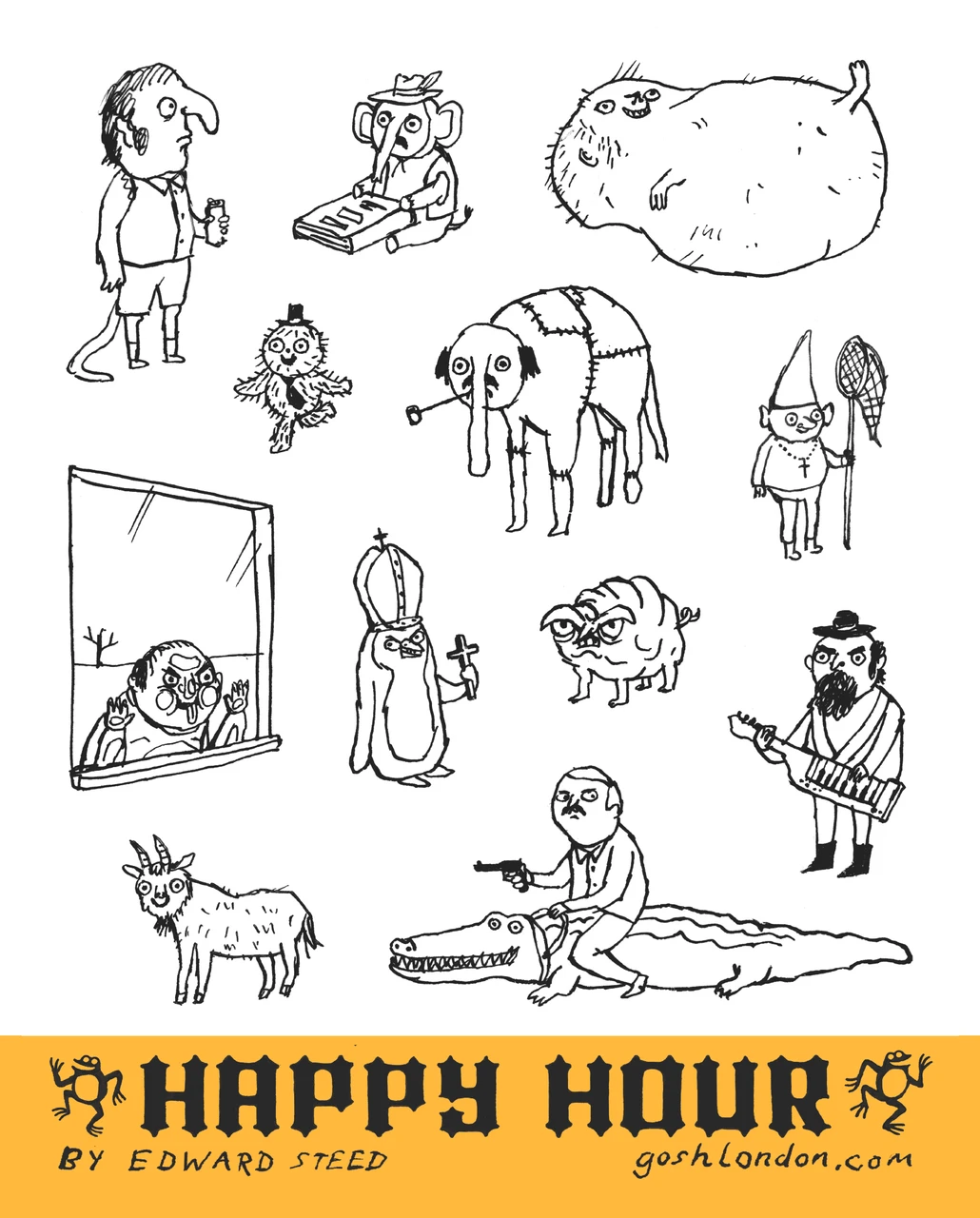 PRE-ORDER: HAPPY HOUR HC WITH EXCLUSIVE STICKER SHEET (AVAILABLE 20-10 ...