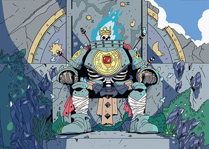 BIRDKING PRINT BY CROM