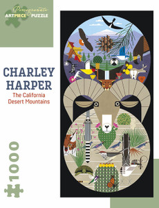 CHARLEY HARPER CALIFORNIA DESERT MOUNTAINS 1000 PIECE PUZZLE