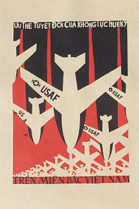 VIETNAMESE PROPAGANDA PRINT 25 IN THE NORTH OF VIETNAM VIETNAMESE PROPAGANDA PRINT 25 IN THE NORTH OF VIETNAM