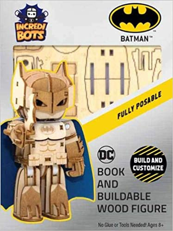 INCREDIBUILDS BATMAN WOODEN FIGURE