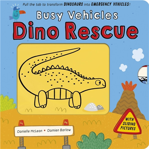 BUSY VEHICLES DINO RESCUE BOARD BOOK