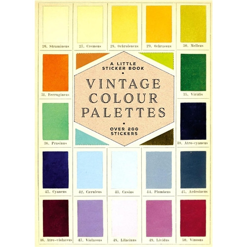 VINTAGE COLOUR PALETTES SC LITTLE STICKER BOOK