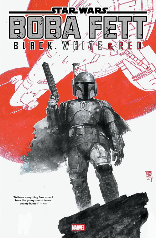 STAR WARS BOBA FETT BLACK WHITE & RED TREASURY ED SC