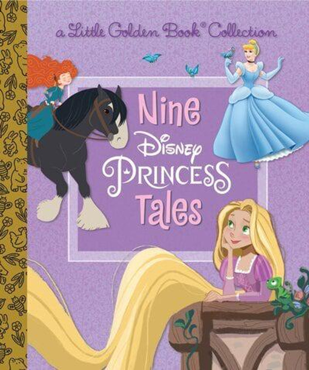 NINE DISNEY PRINCESS TALES LITTLE GOLDEN BOOK