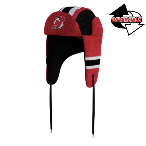 New Jersey Devils Hat  Officially Licensed NHL Trapper Hats