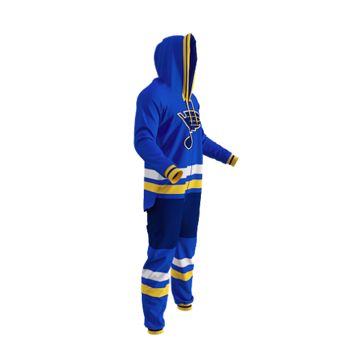  St. Louis Hockey Team Onesie Adult (S) Royal Blue : Sports &  Outdoors