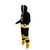 Boston Bruins NHL Onesie, black and yellow hooded sportswear with team logo and stripes.