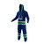 Vancouver Canucks NHL Onesie, blue and green sports onesie with team logo, hooded sweatshirt, and matching pants.