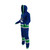 Vancouver Canucks NHL Onesie, blue and green sports hoodie with logo and striped design. Vancouver Canucks NHL Onesie, blue and green sports hoodie with logo and striped design.
