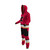 Calgary Flames NHL Onesie, red hoodie and matching pants with black, white, yellow, and red team colors, featuring the team logo on the chest and designed for comfortable wear.