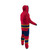 Florida Panthers 2015 Logo NHL Onesie, a red and blue adult onesie with horizontal yellow and blue stripes and a hood.