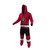 Ottawa Senators NHL Onesie, red and black hoodie and pants with team logo and stripes.