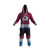 Colorado Avalanche NHL Onesie, a colorful adult onesie with the Colorado Avalanche logo on the front, featuring a hood and striped patterns in team colors of burgundy, white, blue, and black.