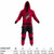 Arizona Coyotes NHL Onesie, red and black hockey-themed adult jumpsuit with team logo and zip-up front.