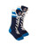 Winnipeg Jets NHL Slipper Skates, cozy knit slippers designed to look like hockey skates with Winnipeg Jets logo, blue and white colors, and laces.